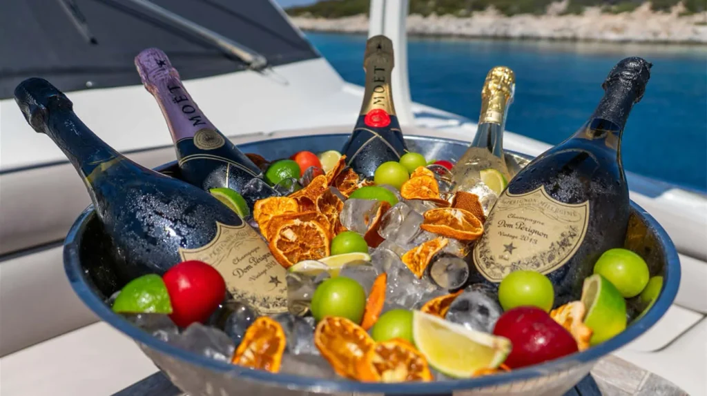 Premium service at a private yacht party