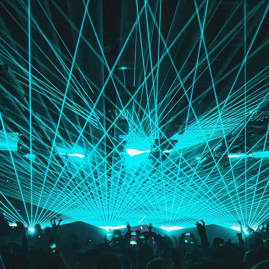 including cold sparks, smoke and visual show elements , special effects by make events