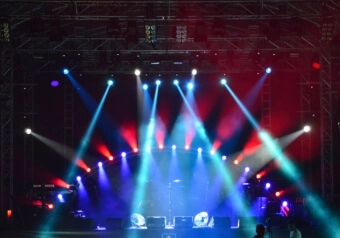 Advanced stage lighting design featuring moving head lights, color effects and programmed light shows for professional events in Antalya, Bodrum and Cappadocia